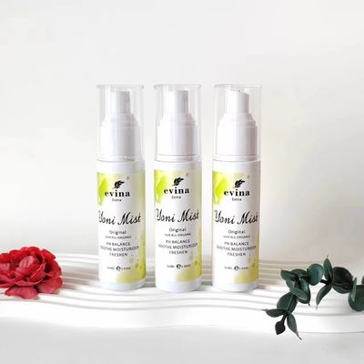 Etichetta privata 60ml Erbe organiche Yoni Mist per la pulizia del pH 100% naturale