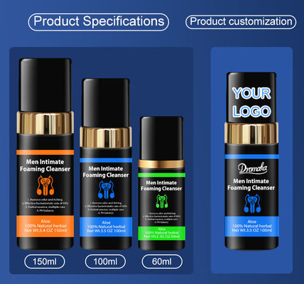100% Erbe Naturali Uomini Intimo Wash Set per etichetta privata e benefici antimicrobici