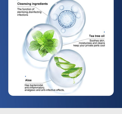 100% Erbe Naturali Uomini Intimo Wash Set per etichetta privata e benefici antimicrobici