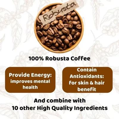 Pure Organic Bloom Slimming Coffee Powder con Collagene Soluzione naturale di perdita di peso