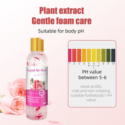 Pulizia vaginale etichetta privata naturale rinfrescante equilibrio del pH gel di lavaggio intimo per donne