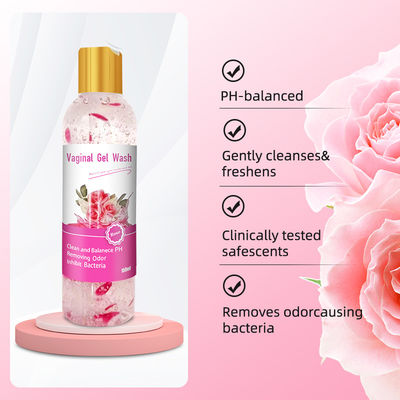 Pulizia vaginale etichetta privata naturale rinfrescante equilibrio del pH gel di lavaggio intimo per donne