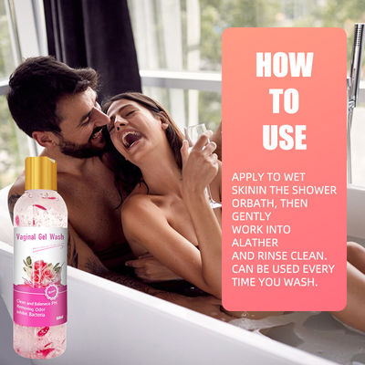 Pulizia vaginale etichetta privata naturale rinfrescante equilibrio del pH gel di lavaggio intimo per donne