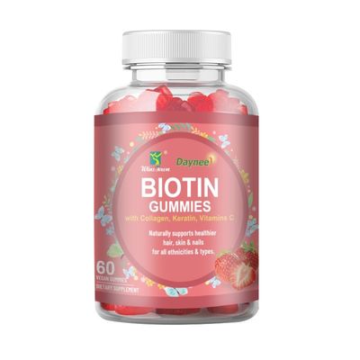 Etichetta privata Biotina gomma capelli pelle e unghie Vitamine Biotina integratore gomma dolci