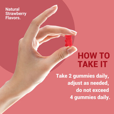 Etichetta privata Biotina gomma capelli pelle e unghie Vitamine Biotina integratore gomma dolci