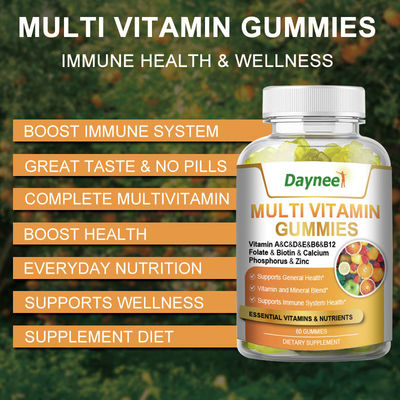 60 Gummies Multi Vitamina Etichetta privata Complemento alimentare per la salute per stimolare il sistema immunitario