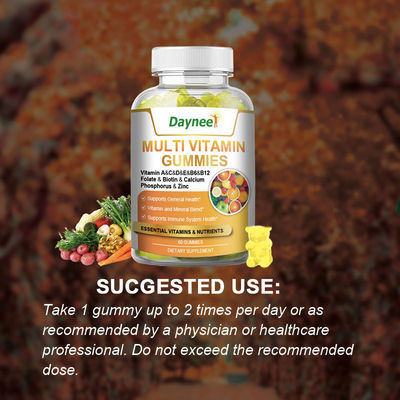 60 Gummies Multi Vitamina Etichetta privata Complemento alimentare per la salute per stimolare il sistema immunitario