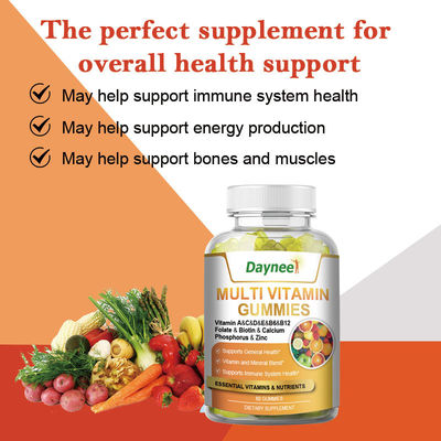 60 Gummies Multi Vitamina Etichetta privata Complemento alimentare per la salute per stimolare il sistema immunitario