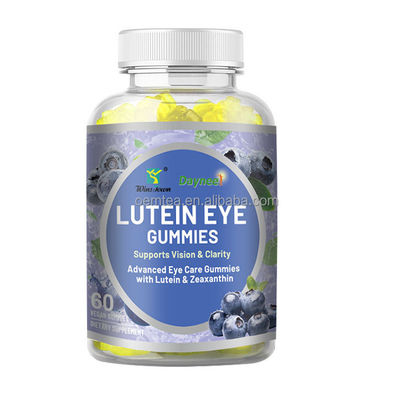 Etichetta privata Luteina per gli occhi gommosa senza zucchero 60pcs per gli occhi brillanti Durata di conservazione 24 mesi