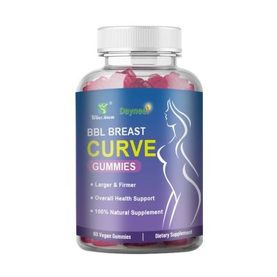 BBL Breast Curve Gummies Ingrandimento naturale del sedere con Ashwagandha 36 mesi di durata