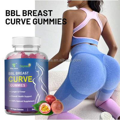 BBL Breast Curve Gummies Ingrandimento naturale del sedere con Ashwagandha 36 mesi di durata