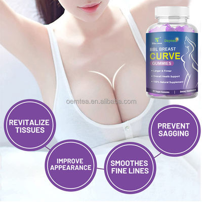 BBL Breast Curve Gummies Ingrandimento naturale del sedere con Ashwagandha 36 mesi di durata