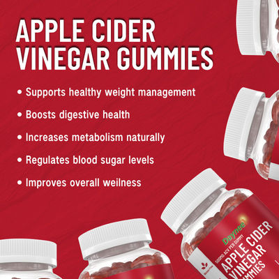 Ottieni la tua dose giornaliera di 3g*60 Hemostyptic Apple Cider Vinegar Gummy Candy per il benessere