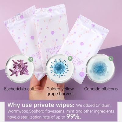 Tutti i tipi di salviette Yoni per donne Etichetta privata Organico pH Pulizia bilanciata