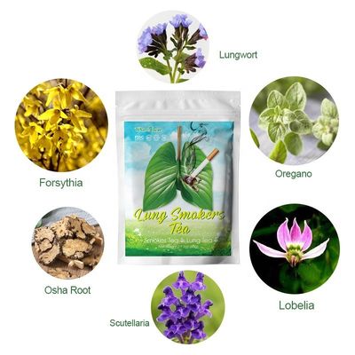 Te' per una salute ottimale dei polmoni 100% naturale per fumatori di polmoni Specifica del prodotto 3g*20