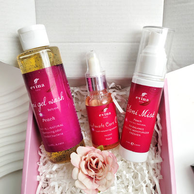 Ingredienti naturali Pulizia vaginale Logo personalizzato Organic Yoni Wash Mist And Oil Set