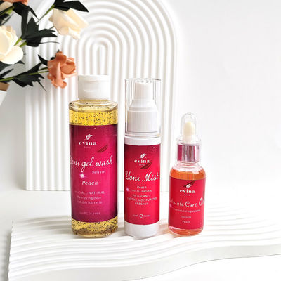 Ingredienti naturali Pulizia vaginale Logo personalizzato Organic Yoni Wash Mist And Oil Set