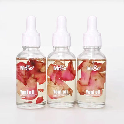 Olio di qualità alimentare per il rafforzamento vaginale naturale Yoni Rose Essential e certificazione