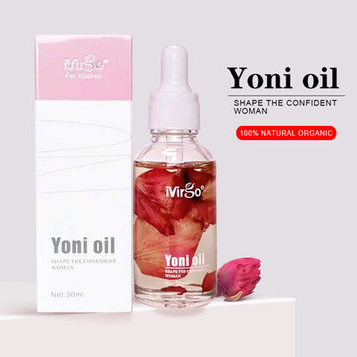Olio di qualità alimentare per il rafforzamento vaginale naturale Yoni Rose Essential e certificazione