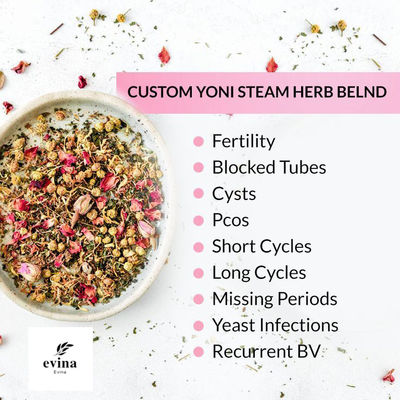 2 anni di durata di conservazione Etichetta privata Yoni Erbe a vapore per le donne Salute vaginale Erbe naturali