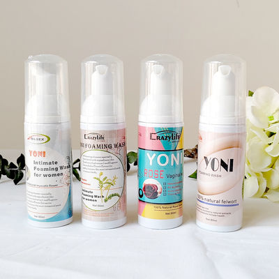 60 ml di schiuma igiene vaginale pH cura lavaggio femminile con campione gratuito e durata di conservazione di 2 anni