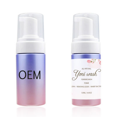 Formula di erbe naturali 100% spumante pH bilanciante detergente intimo lavaggio per le donne igiene