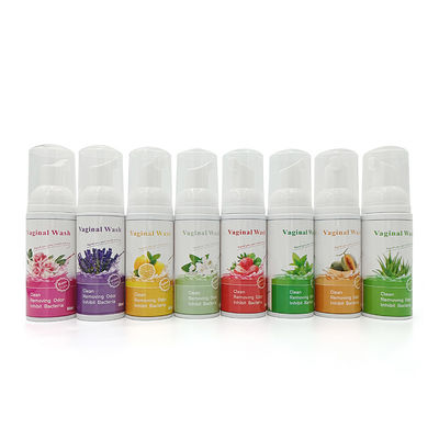 Formula di erbe naturali 100% spumante pH bilanciante detergente intimo lavaggio per le donne igiene