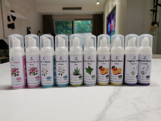 Formula di erbe naturali 100% spumante pH bilanciante detergente intimo lavaggio per le donne igiene