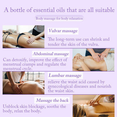 Etichetta privata Erbe Yoni Detox Vaginale Rosa Massaggio con olio di sesso Erbe naturali Ingredienti