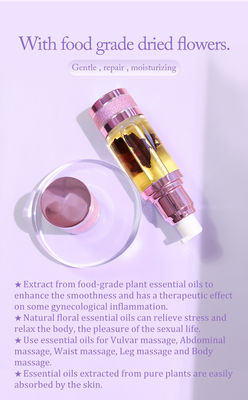 Etichetta privata Erbe Yoni Detox Vaginale Rosa Massaggio con olio di sesso Erbe naturali Ingredienti