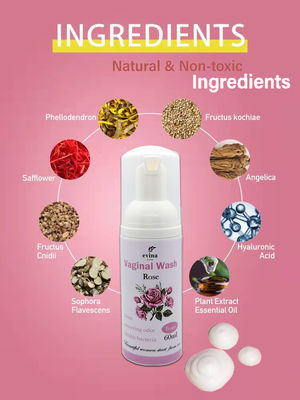 60 ml di erbe naturali Spuma vaginale per una pulizia femminile efficace e delicata