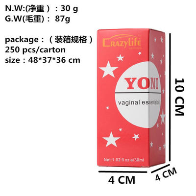 Olio Yoni professionale per massaggi vaginali naturali in 30 ml. Durata di conservazione 2 anni