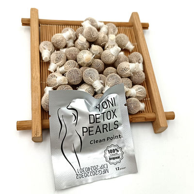Aiutare Yoni Detox Perle nella vagina con tampone femminile erboristico usa e getta