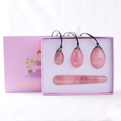 Migliora il tuo benessere femminile con uova Yoni di quarzo rosa direttamente offerte