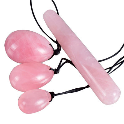 Migliora il tuo benessere femminile con uova Yoni di quarzo rosa direttamente offerte