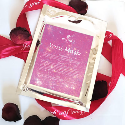Yoni T Sheet Mask Etichetta privata Estratti di erbe idratanti Maschera vaginale Spa Sbiancamento
