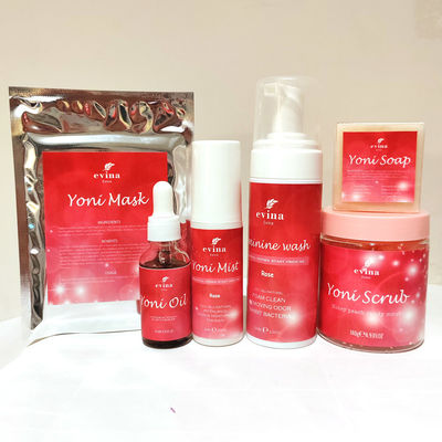Yoni T Sheet Mask Etichetta privata Estratti di erbe idratanti Maschera vaginale Spa Sbiancamento