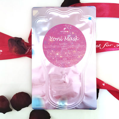 Yoni T Sheet Mask Etichetta privata Estratti di erbe idratanti Maschera vaginale Spa Sbiancamento