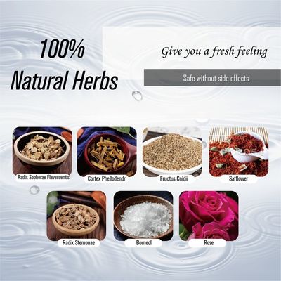 Erbe naturali Pulizione vaginale a base vegetale Lavaggio per la sensazione di freschezza del pH quotidiano