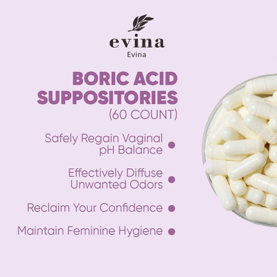 Ristabilire l'equilibrio del pH vaginale con 600 mg/pcs di Yoni Pops e supposte di acido borico