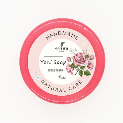 Erbe naturali Sapone sbiancante vaginale Yoni Rose chiaro per l'odore vaginale 2 anni di durata