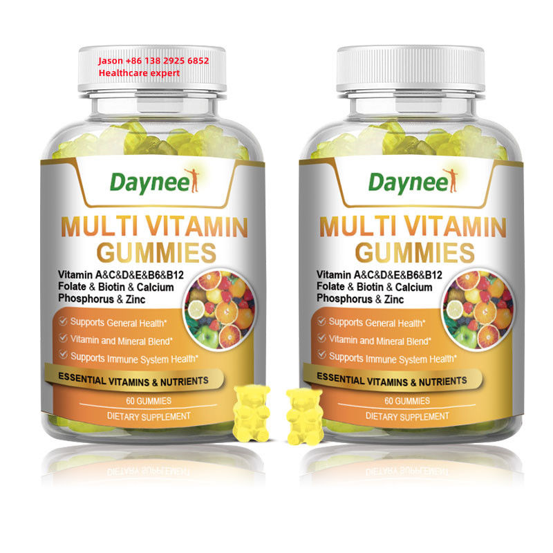 60 Gummies Multi Vitamina Etichetta privata Complemento alimentare per la salute per stimolare il sistema immunitario